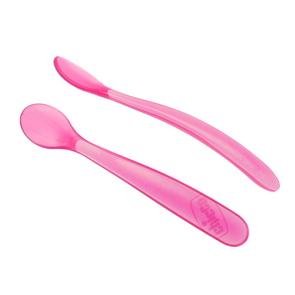 זוג כפיות סליקון רכות צ'יקו טורקיז | Chicco Two Soft Silicone Spoon Summer Nature