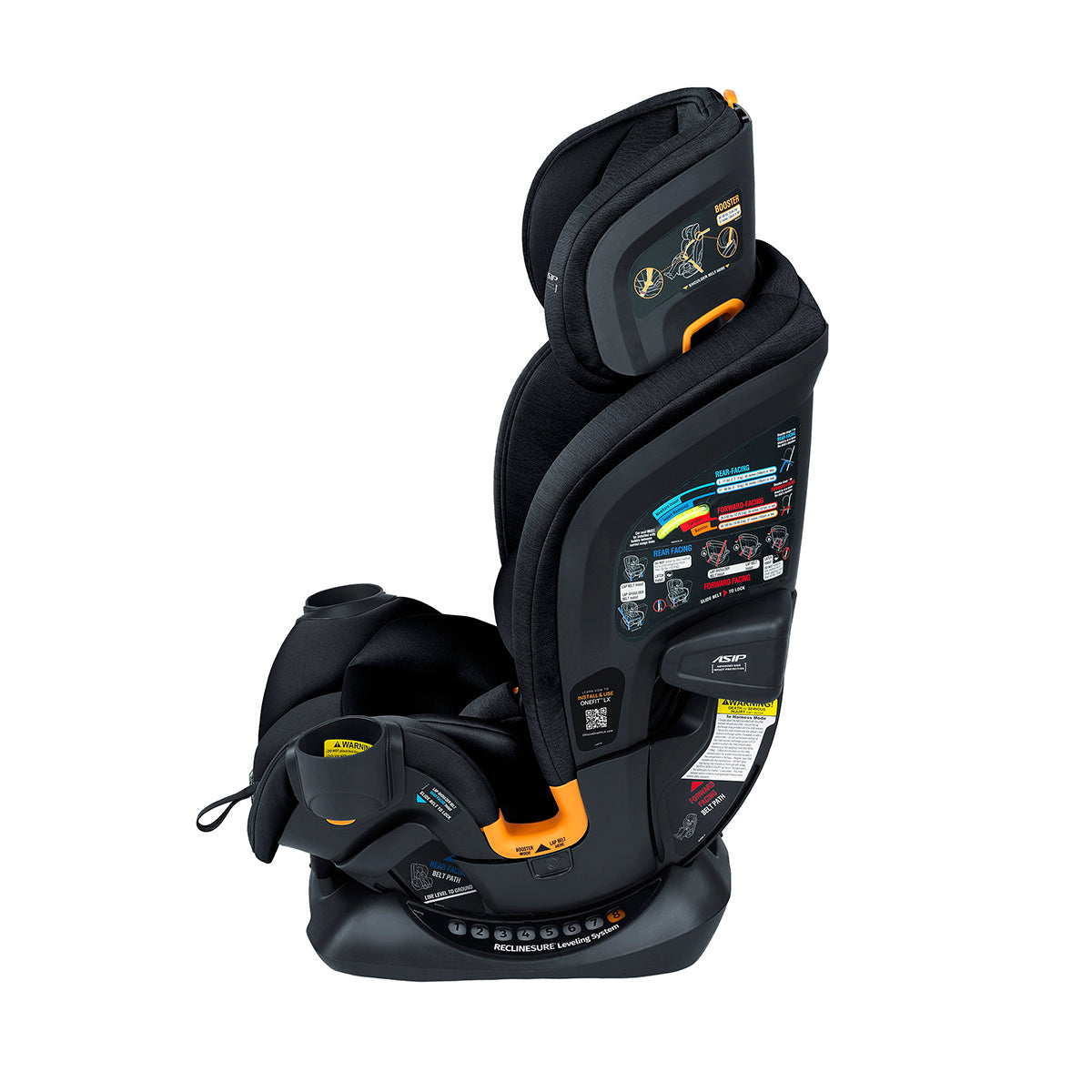 כיסא בטיחות צ’יקו וואן פיט LX קלירטקס שחור| Chicco OneFit LX ClearTex All-in-One Car Seat Ebony