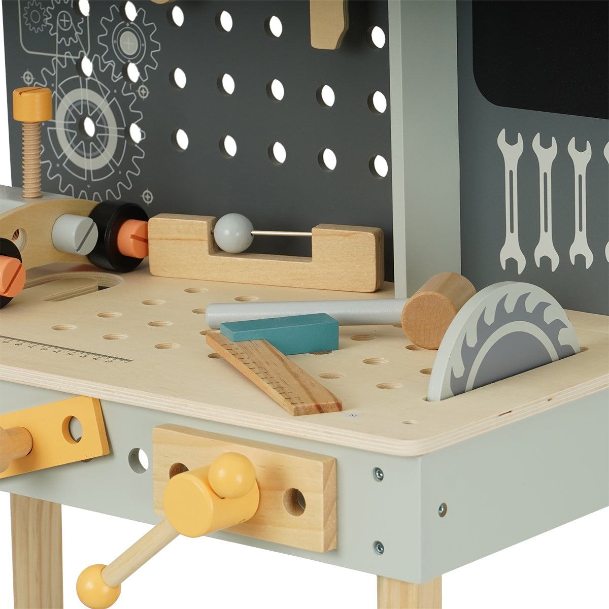 שולחן עבודה מעץ דייניז | Dainy's Wooden Workbench
