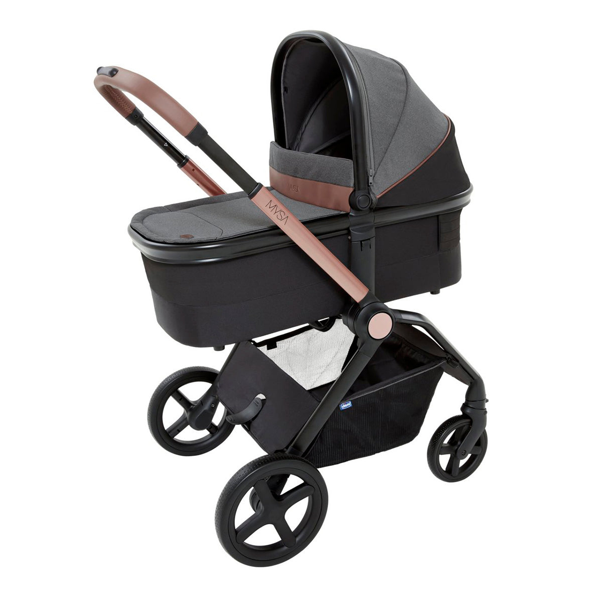 עגלה משולבת צ'יקו מיסה שחור | Chicco Mysa Stroller Black Satin