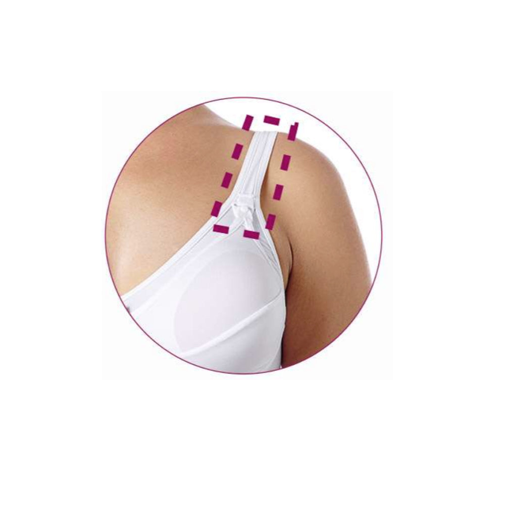 חזיית הנקה כותנה צ'יקו צבע לבן C85 | Nursing Cotton Bra Chicco White