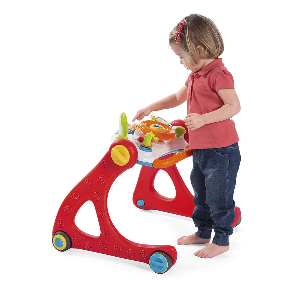 אוניברסיטה לתינוק צ'יקו אדום וצהוב | Chicco Grow And Walk Gym 4 In 1 Red&Yellow