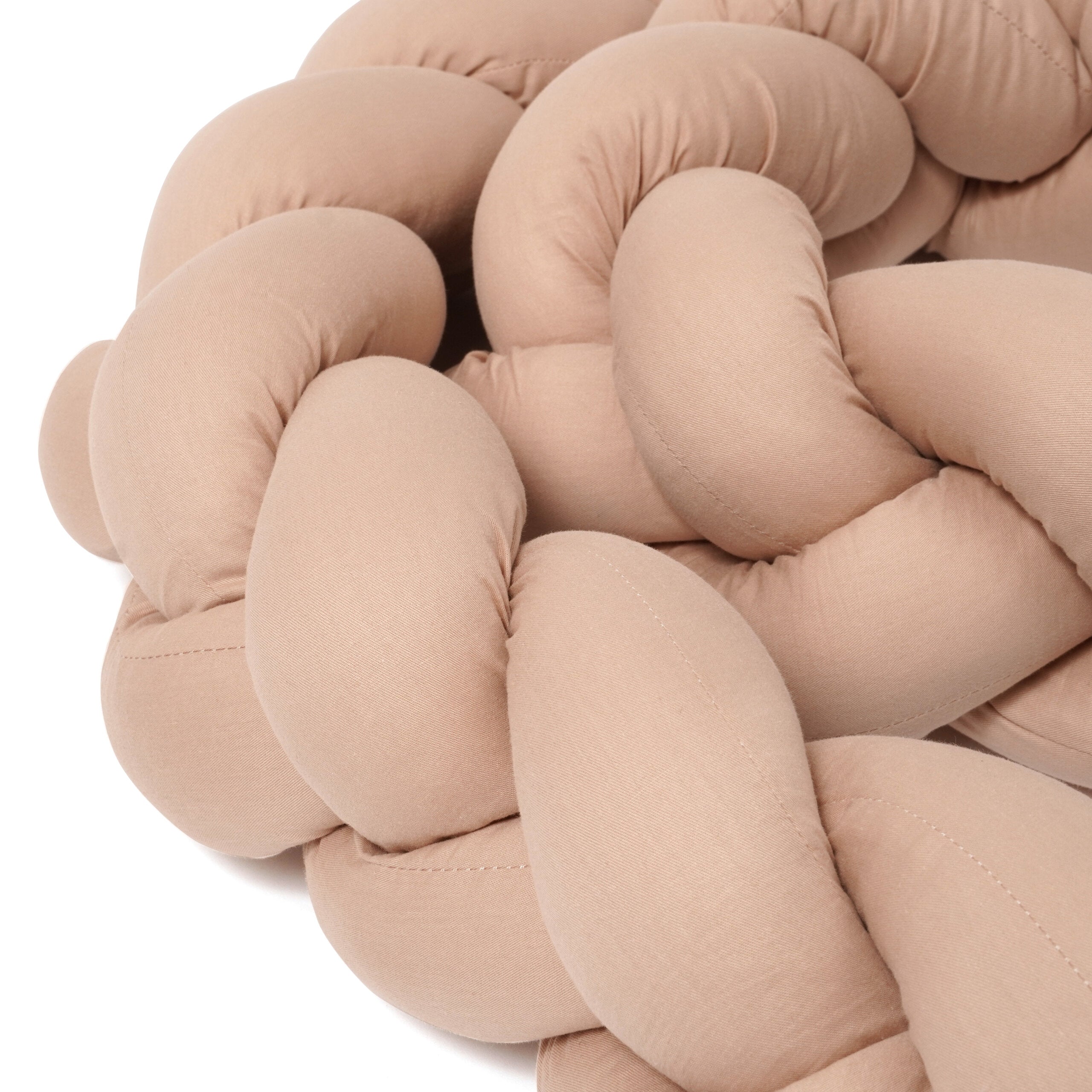 כרית צמה למיטה אולימולי חום | Olimoli Baby Braided Pillow Sand