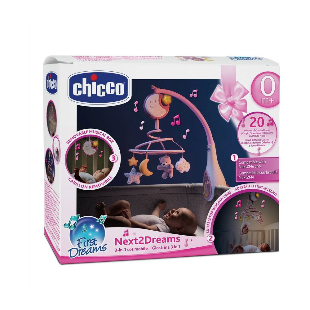 מובייל צ'יקו החלומות הראשונים שלי ורוד בהיר | Chicco Toy FD Next 2 Dreams Light Pink