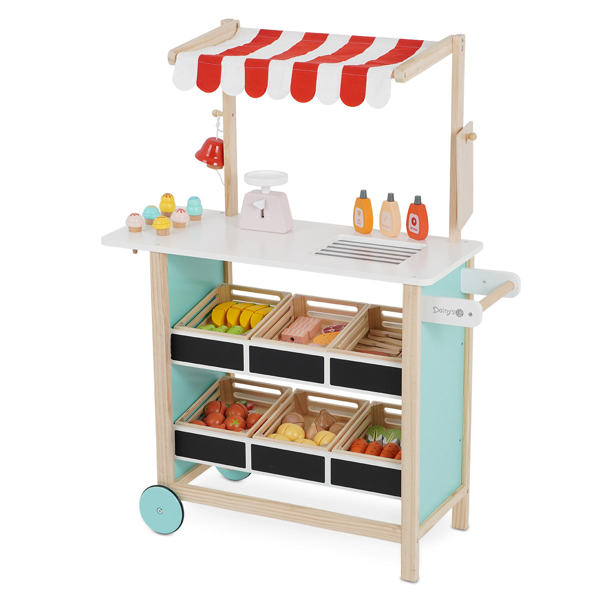 דוכן מכולת מעץ דייניז | Dainy's Wooden Grocery Store