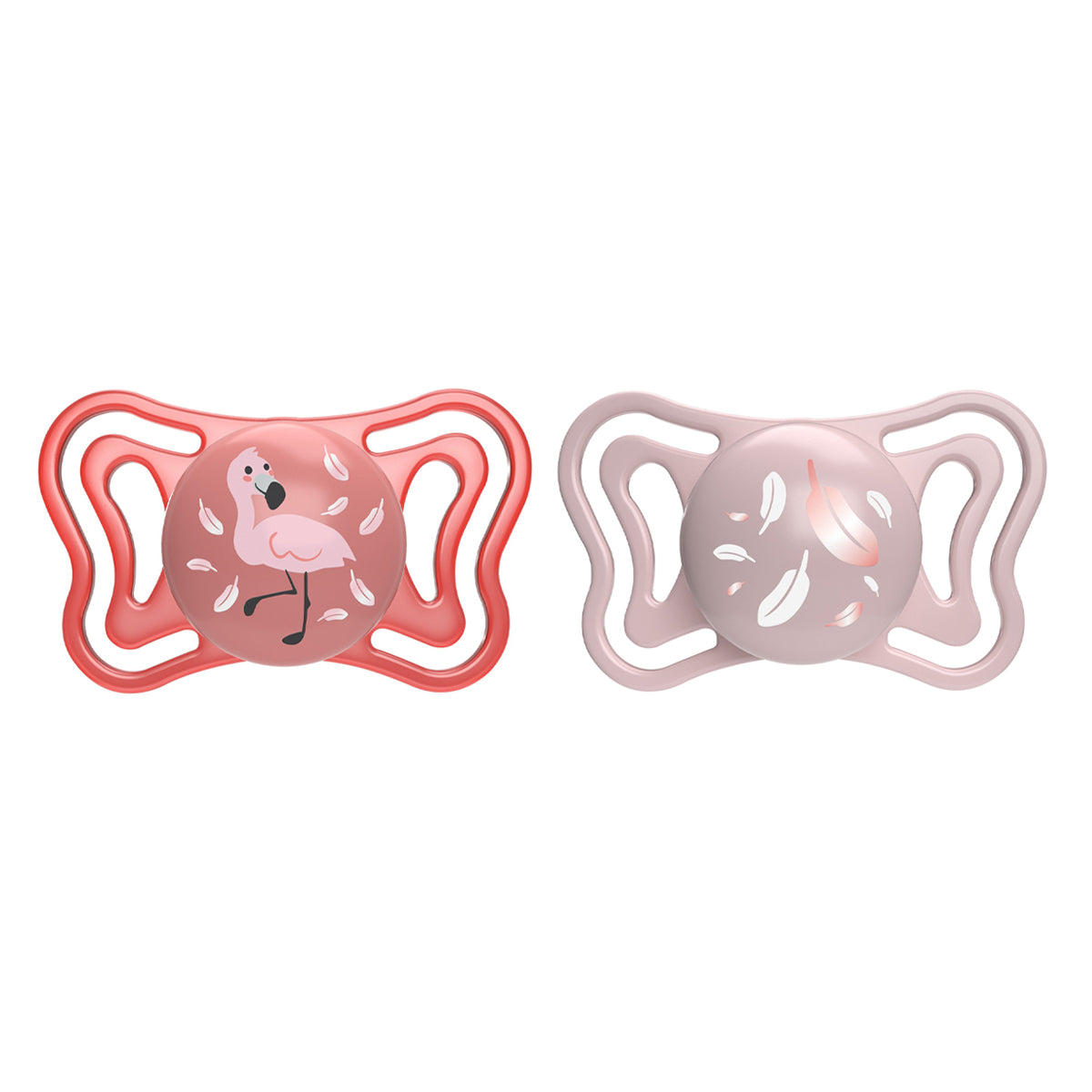 זוג מוצצי סיליקון 6-16 צ'יקו פיזיו לייט ורוד | Chicco Physio Light Pink