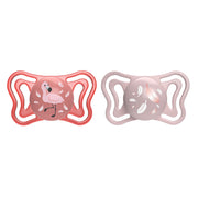 זוג מוצצי סיליקון 6-16 צ'יקו פיזיו לייט ורוד | Chicco Physio Light Pink