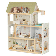 בית בובות מאובזר וילה אורבנית מעץ דייניז  | Dainy's Wooden Urban Villa Doll House