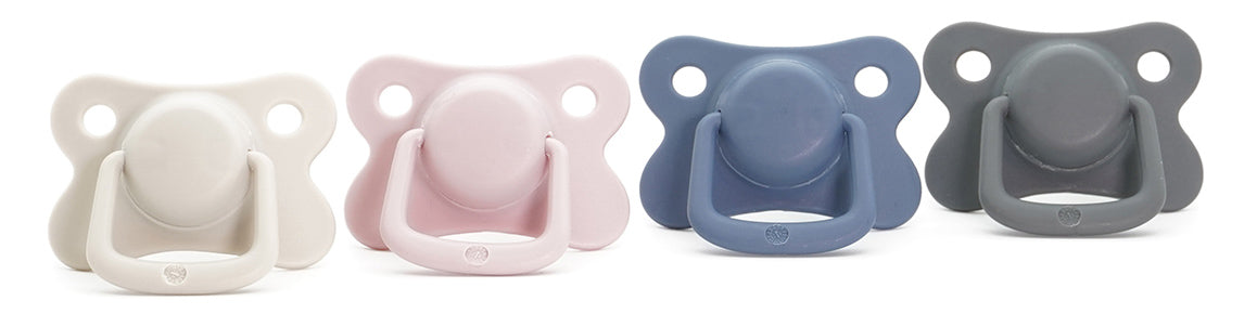 זוג מוצצי סיליקון טוויגי 6-12 שמנת | Twigy 2 pk Silicone Pacifier Beige