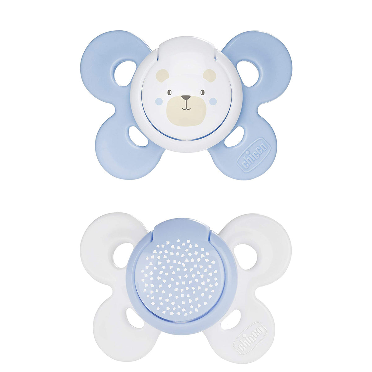 מוצץ סיליקון 0-6M צ'יקו קומפורט כחול אפור | Chicco Silicone Physio Comfort Blue Gray