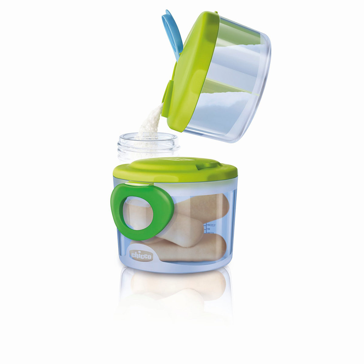 מחלק מנות צ'יקו 2 ב-1 ירוק | Chicco Milk Powder Dispenser System Green