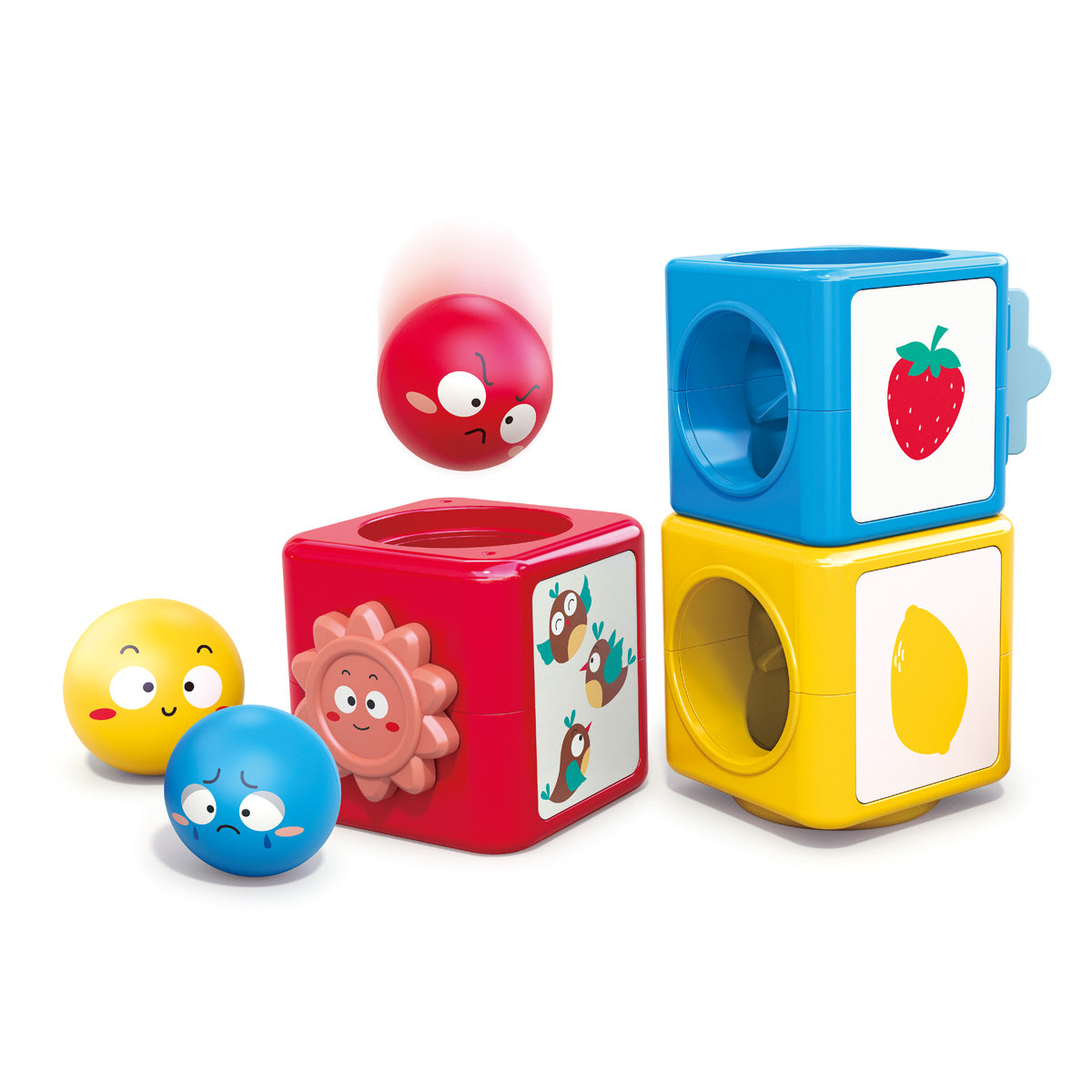 מגדל קוביות הולה טויס | Hola Toys Stack N Sort Tower Rainbow