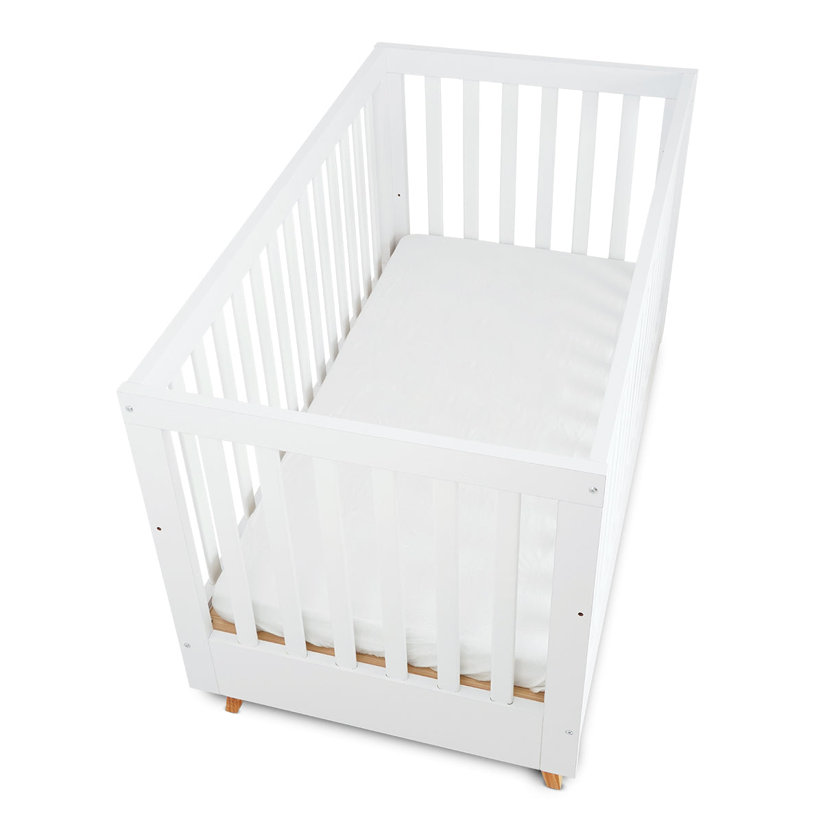 מיטת תינוק דייניז מייסון 130X70 ס"מ לבן/עץ | Dainy's Maison™ Baby Bed White/Wood