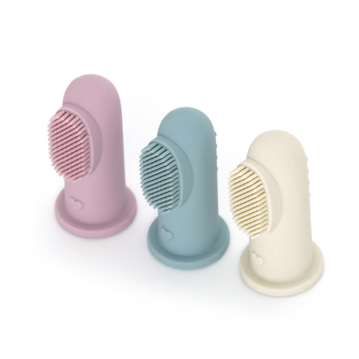 מברשת שיניים אצבע סיליקון טוויגי בז' | Twigy Finger Tooth Brush Cream