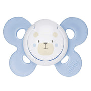 מוצץ סיליקון 0-6M צ'יקו קומפורט כחול אפור | Chicco Silicone Physio Comfort Blue Gray
