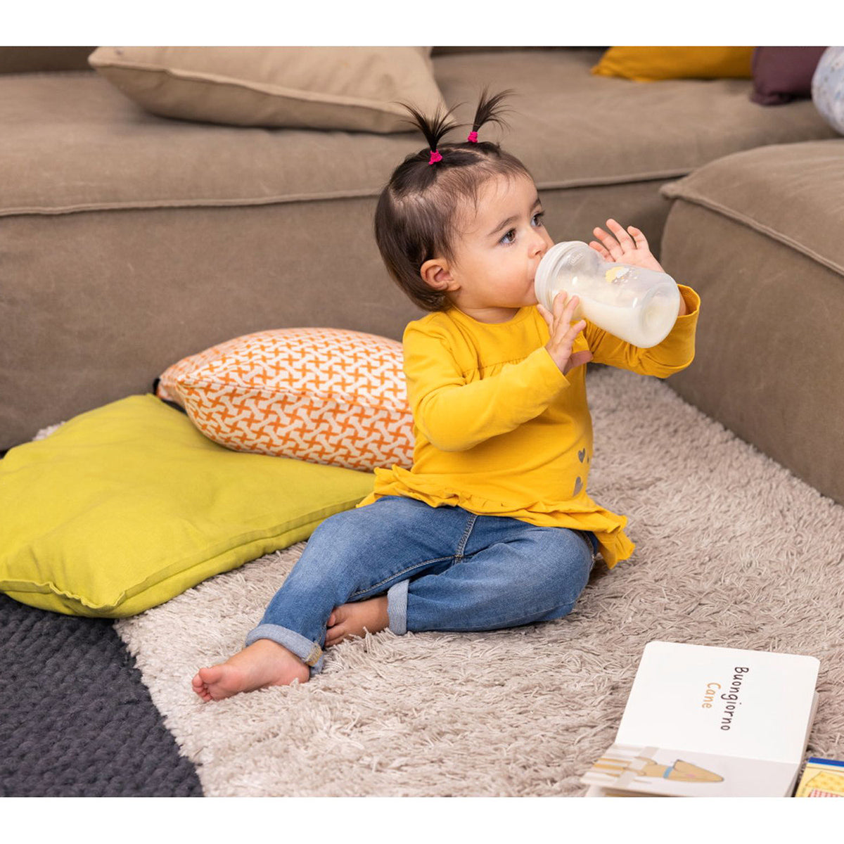 בקבוק נטורל פילינג ניטרלי 250 מ"ל 2M+ | Chicco Natural Feeling Uni