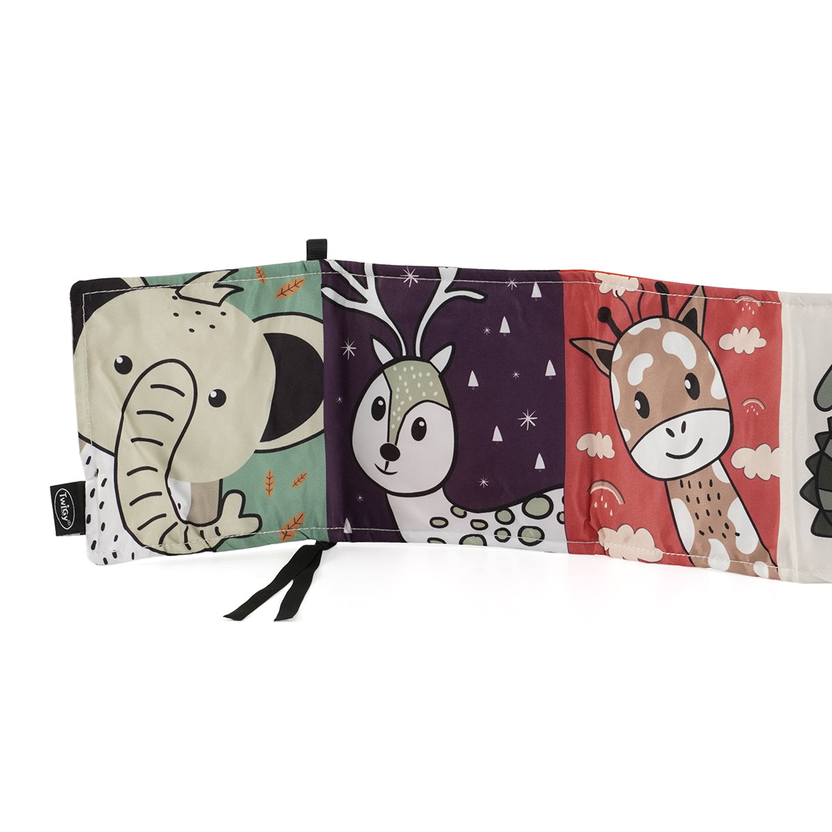 ספרון בד לתינוק טוויגי שחור/אדום | Twigy Baby Cloth Book black/red