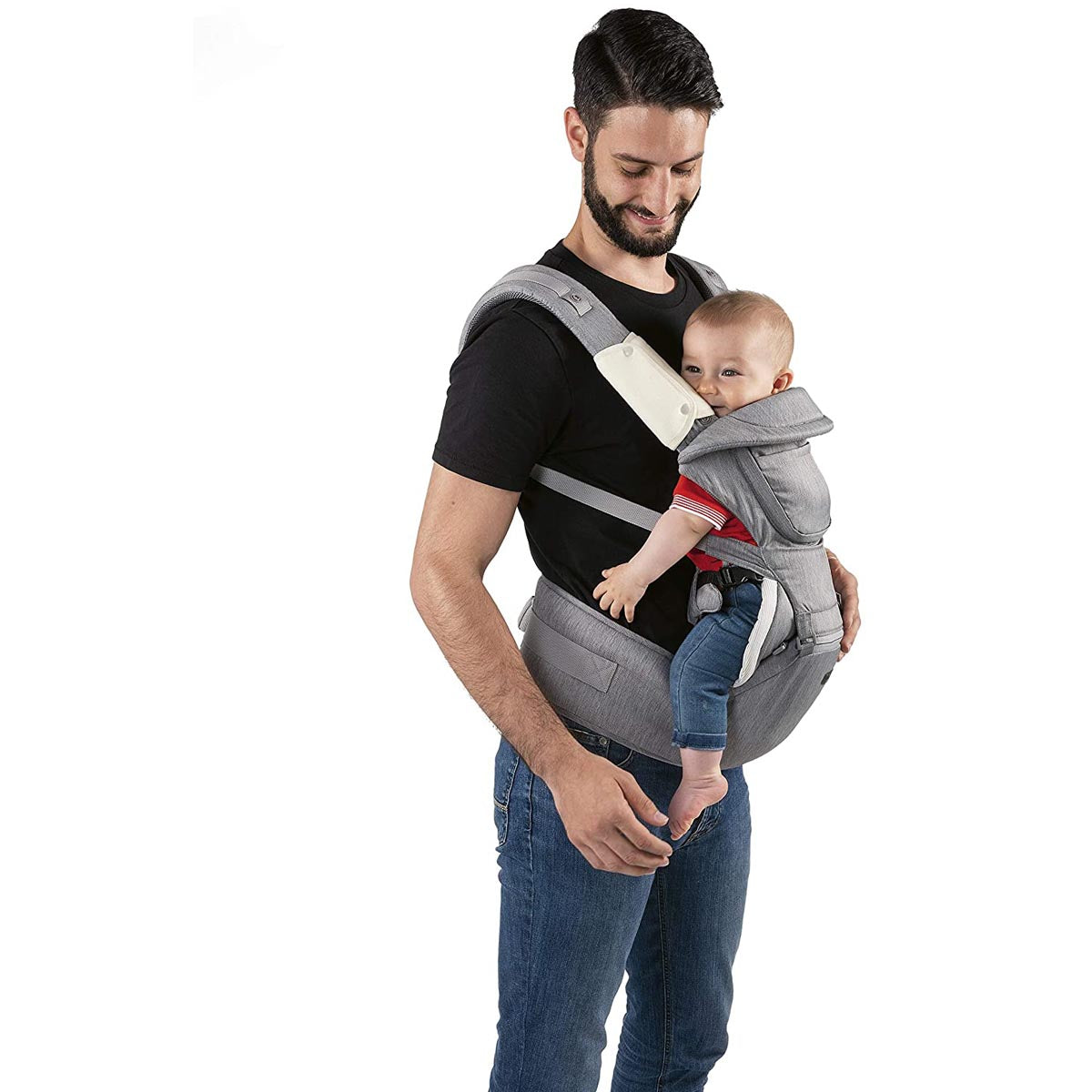 מנשא חזה לתינוק צ'יקו היפ סיט שחור | Chicco Hip Seat Carrier Pirate Black