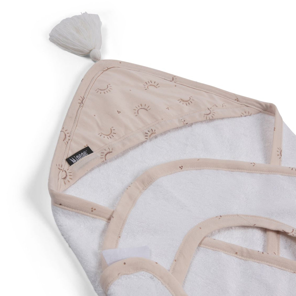 מגבת במבוק עם קפוצ'ון מיננה ורוד | Minene Pink Bamboo
