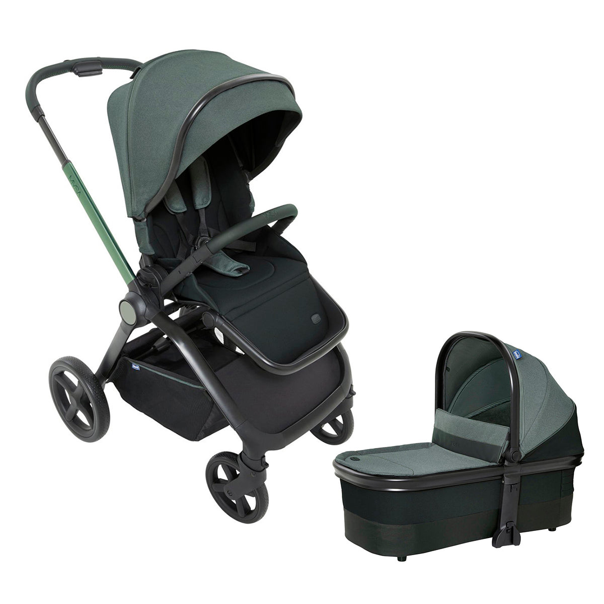 עגלה משולבת צ'יקו מיסה ירוק | Chicco Mysa Stroller Jade Green