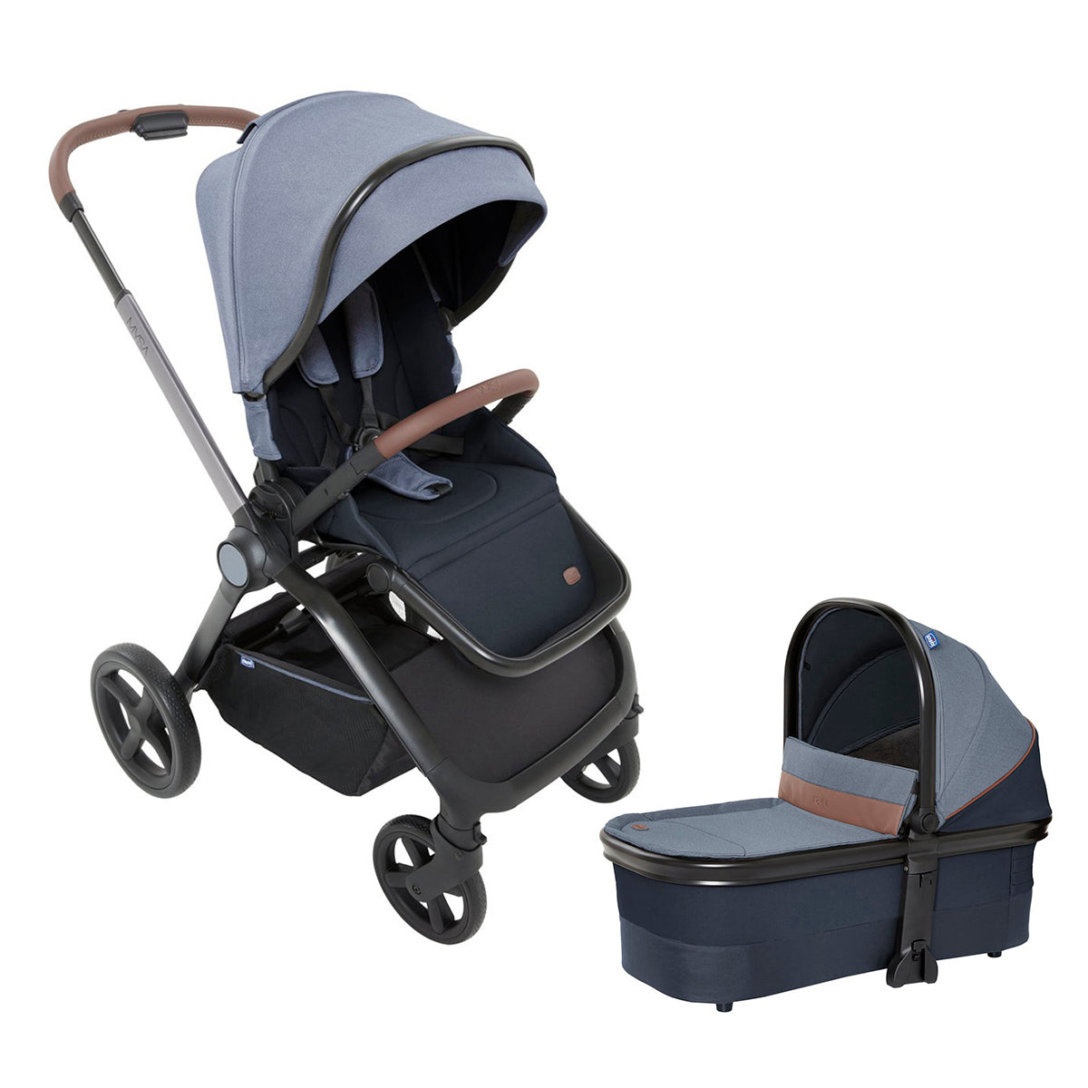 עגלה משולבת צ'יקו מיסה כחול | Chicco Mysa Stroller Royal Blue