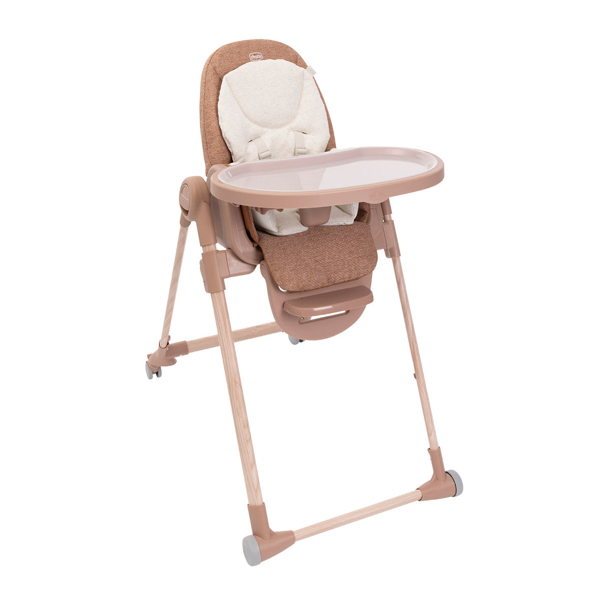 כיסא אוכל צ'יקו פולי ארמוניה חום טרקוטה | Chicco Polly Armonia Terracotta