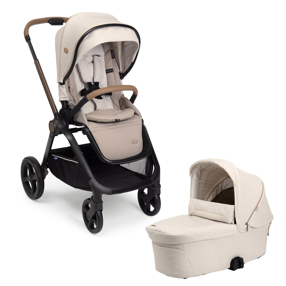 עגלה משולבת צ'יקו מיסה שמנת | Chicco Mysa Stroller Amber Glow
