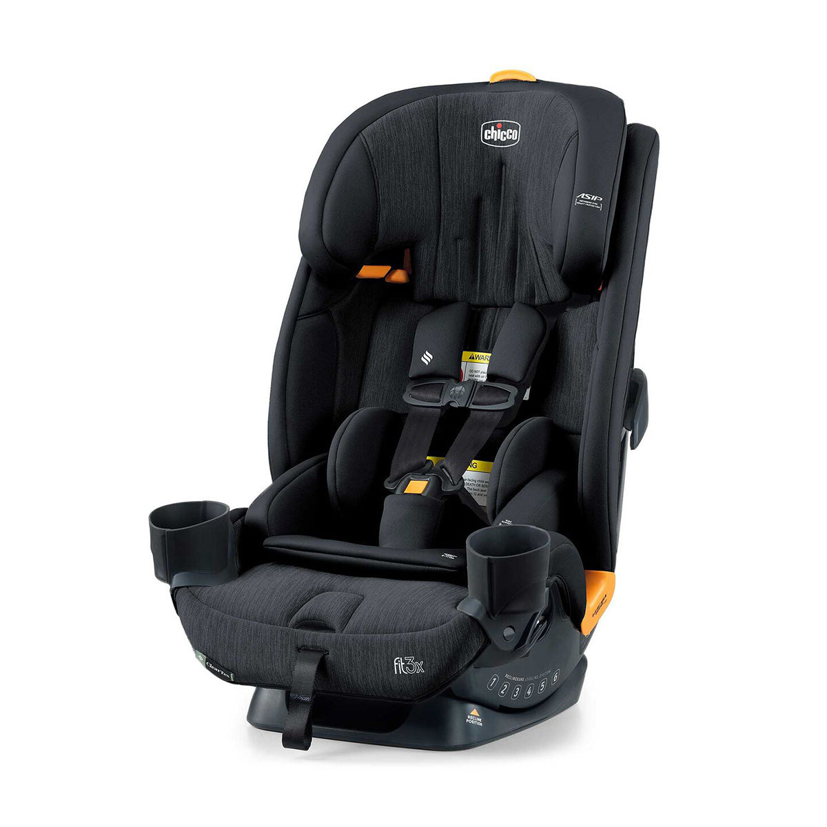 כיסא בטיחות צ'יקו פיט 3 איקס קלירטקס שחור | Chicco FIT3X ClearTex Ultra-Slim All-in-One Black