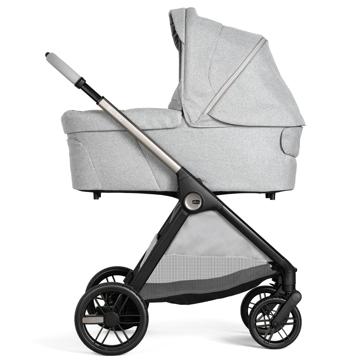 עגלה משולבת צ'יקו בלאג'יו 2 אפור ירח | Chicco Bellagio 2 Stroller Lunar Rock