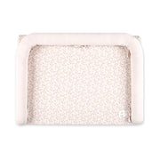 משטח החתלה מיננה ליין Bloom & Grid ורוד בהיר מודפס | Minene Light Pink Printed