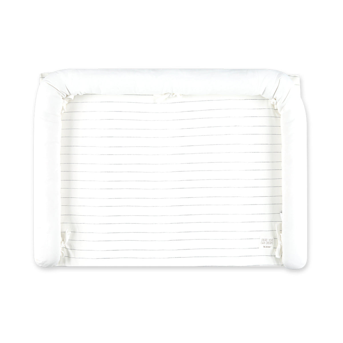 משטח החתלה מיננה ליין Bloom & Grid לבן מודפס | Minene Printed White