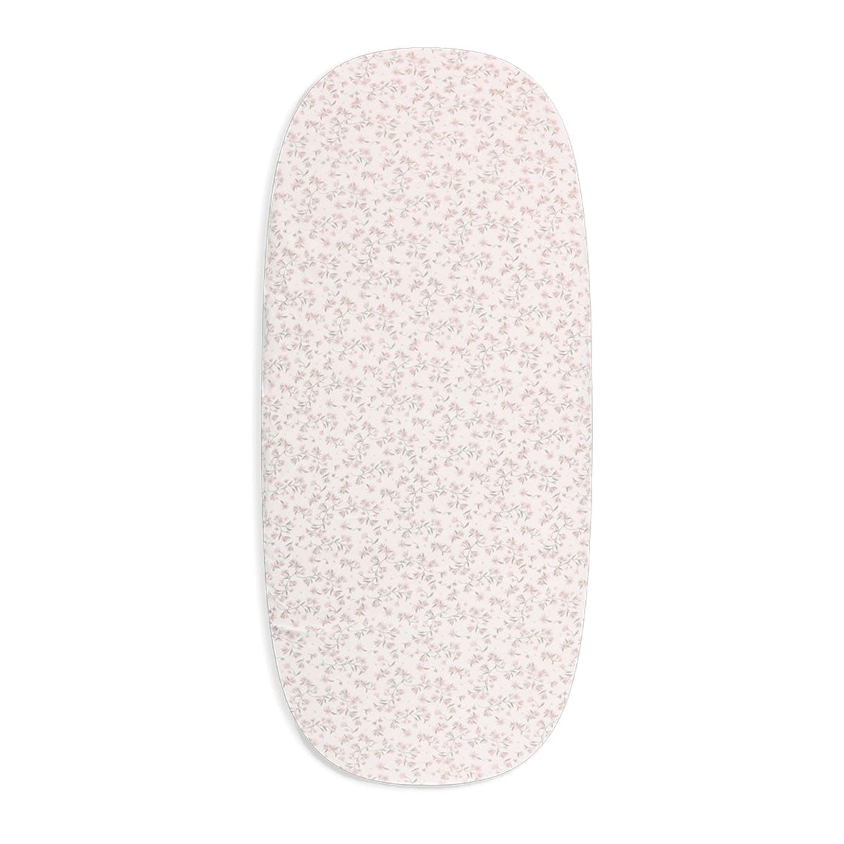 סדין לעגלה מיננה ליין Bloom & Grid  ורוד בהיר מודפס | Minene Light Pink Printed