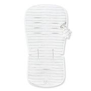 ריפודית לעגלה מיננה ליין Bloom & Grid לבן מודפס | Minene Printed White