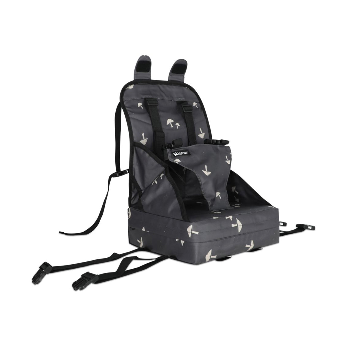 כרית הגבהה עם משענת מיננה אפור צ'רקול  | Minene Charcoal Gray