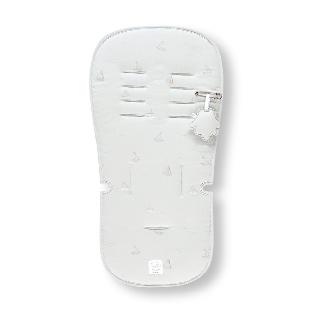 ריפודית לעגלה ליין וינטג’ תכלת מודפס | Minene Light Blue
