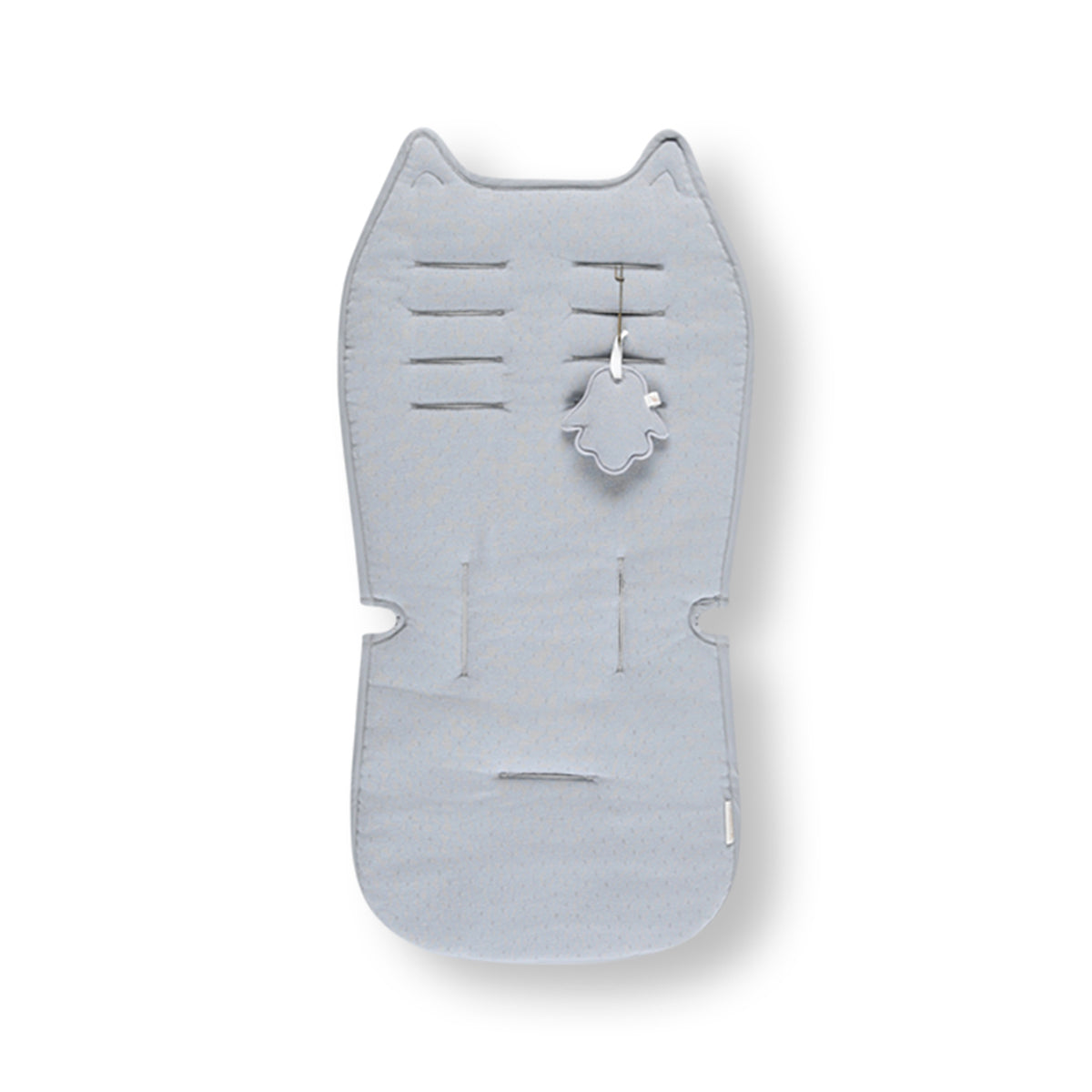 ריפודית מעוצבת מבד פוינטל מיננה תכלת | Minene Light Blue