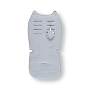 ריפודית מעוצבת מבד פוינטל מיננה תכלת | Minene Light Blue