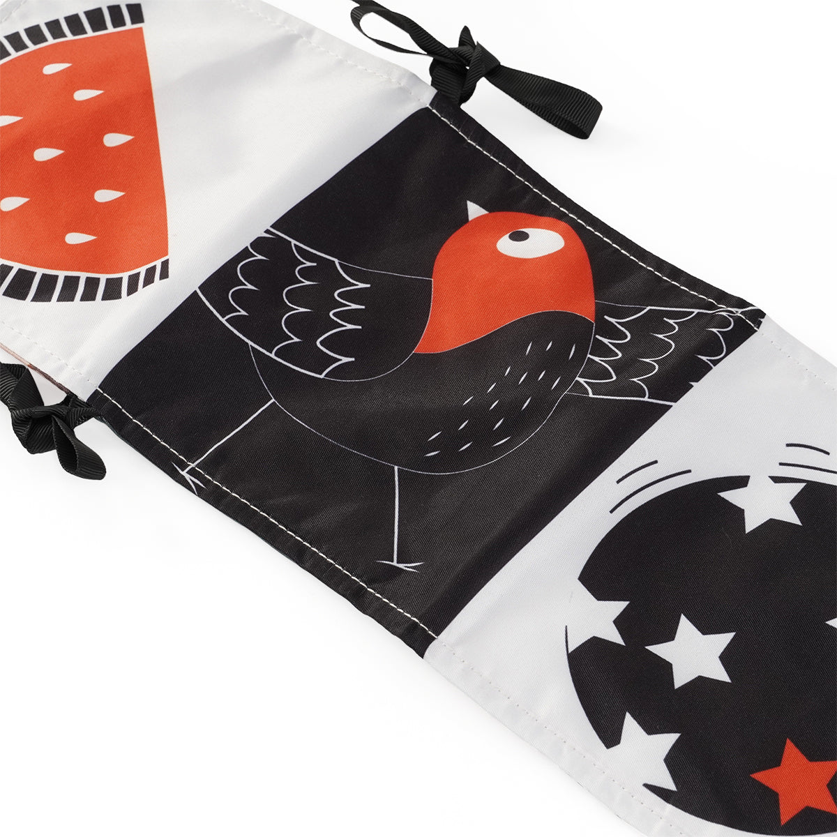 ספרון בד לתינוק טוויגי שחור/אדום | Twigy Baby Cloth Book black/red