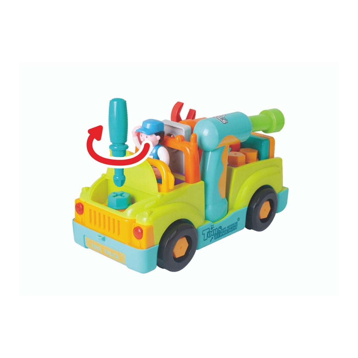 משאית צעצוע למכונאי הקטן הולה טויס | Hola Toys Little Mechanic Tool Truck Colorful