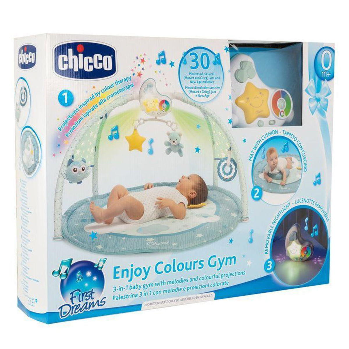 משטח פעילות צ'יקו מאיר מוזיקלי 3 ב-1 כחול | Chicco Toy FD Enjoy Colors Playgym Blue