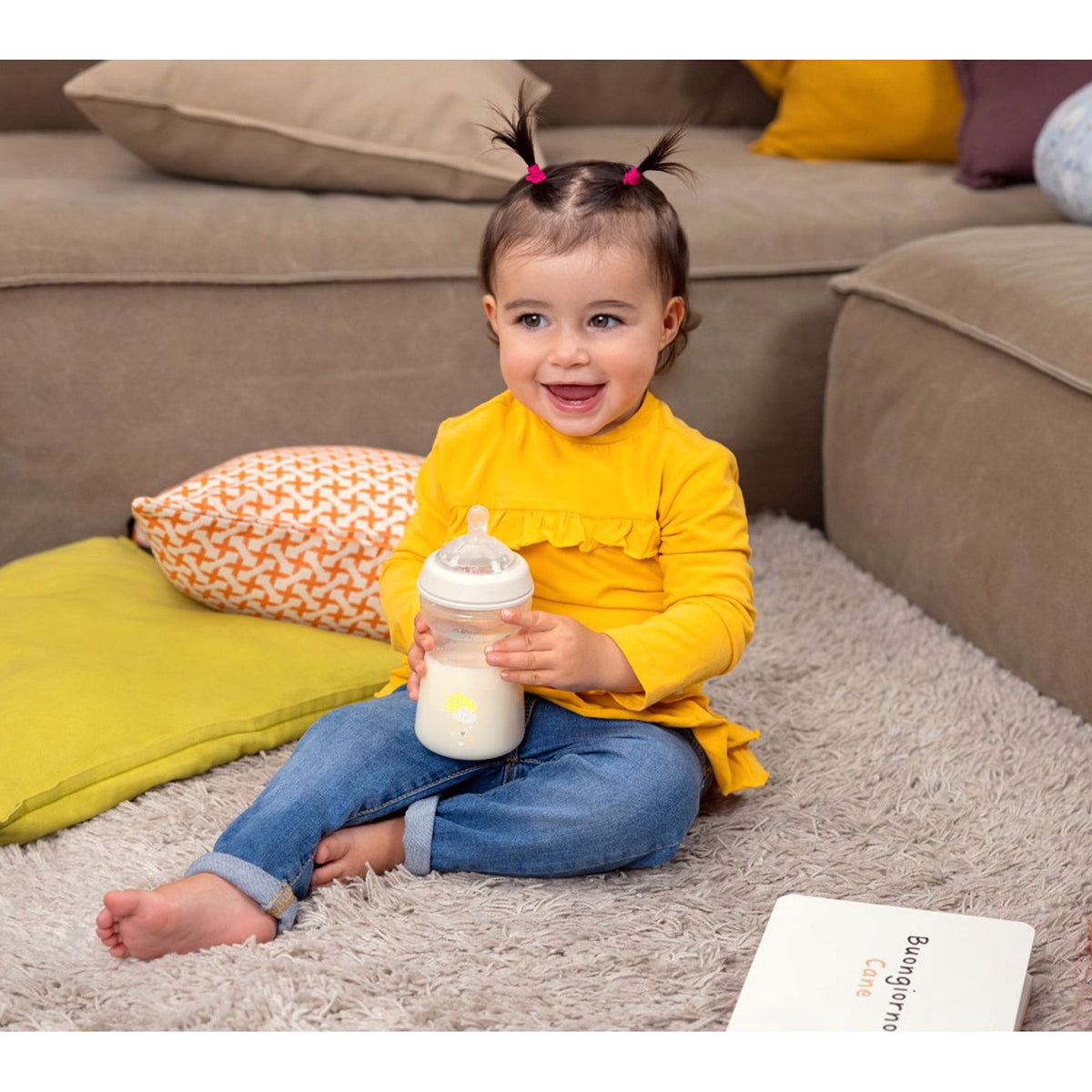 בקבוק נטורל פילינג ניטרלי 250 מ"ל 2M+ | Chicco Natural Feeling Uni