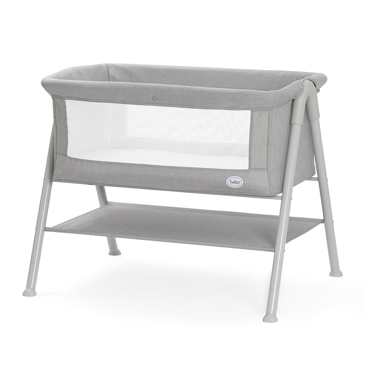 עריסה לתינוק טוויגי דאלאס מסגרת אפורה | Twigy Dallas Baby Crib