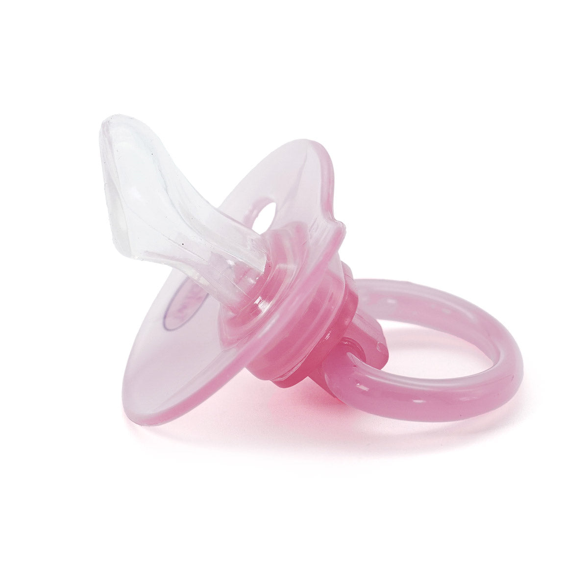 שלישיית מוצצי סיליקון טווגי 6+ ורוד/כתום | Flawlesse™ Silicone Pacifier Large