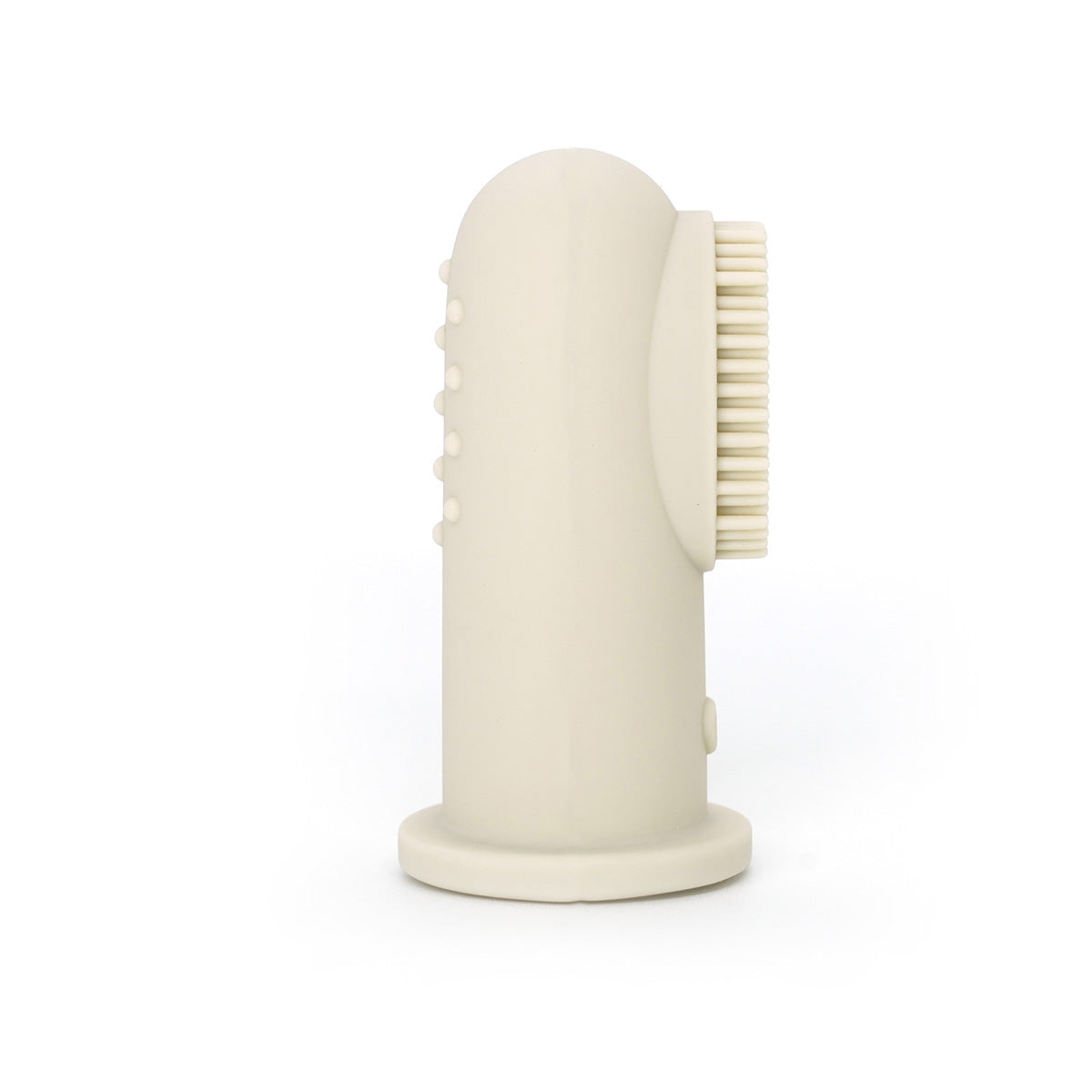 מברשת שיניים אצבע סיליקון טוויגי בז' | Twigy Finger Tooth Brush Cream
