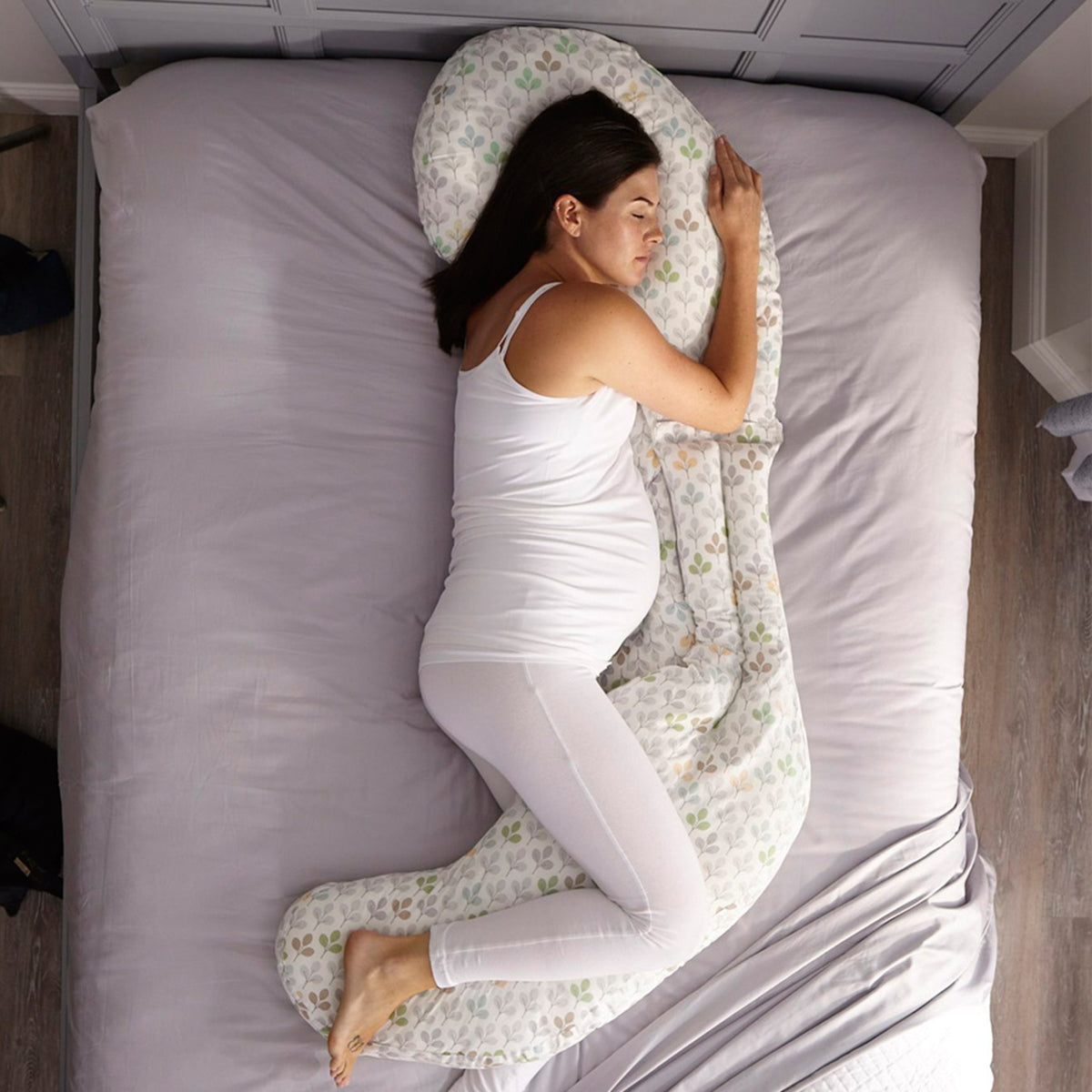 כרית גוף להיריון והנקה בופי קרם | Boppy Total Body Pillow Sand