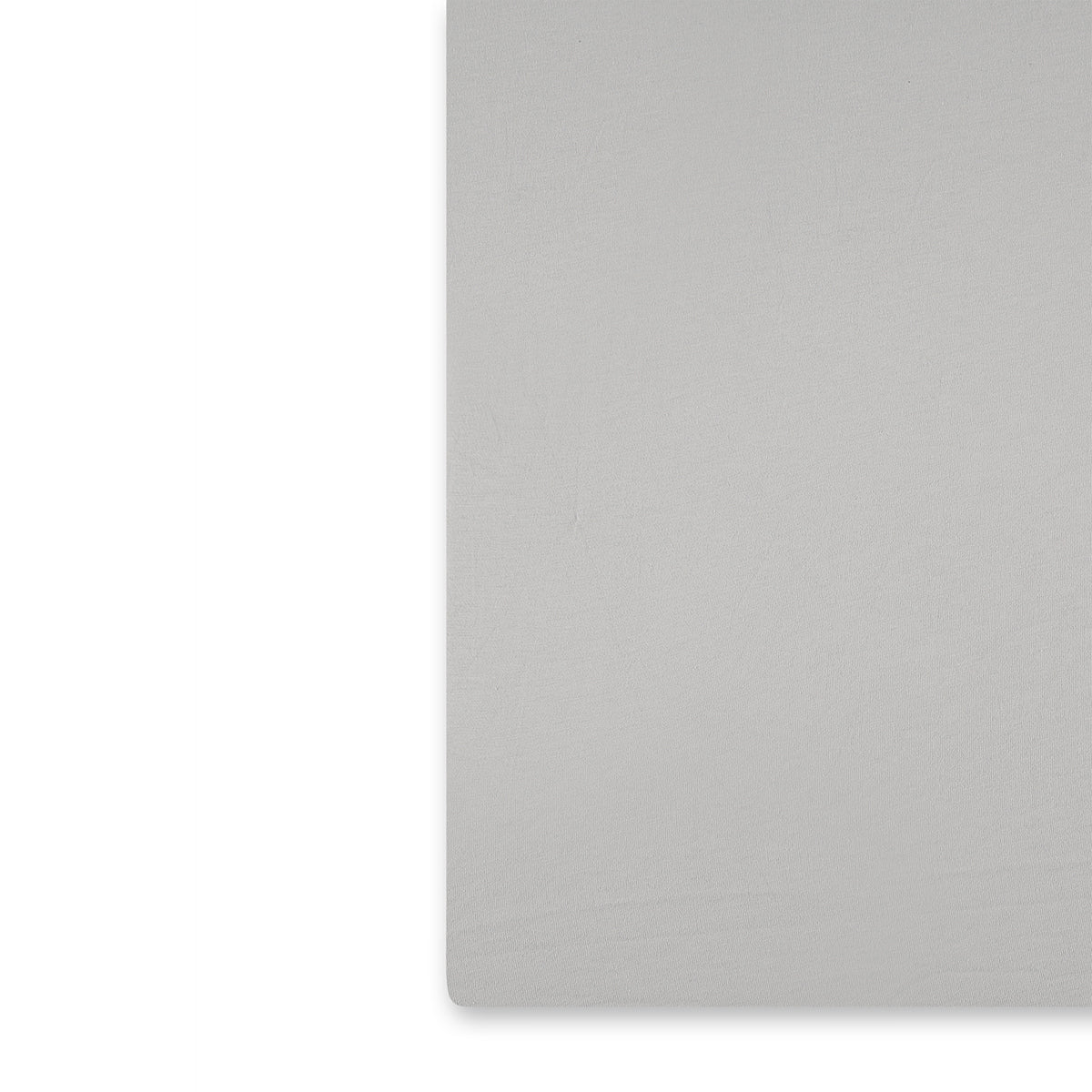 סדין ג’רסי רקום לעריסה מיננה אפור בהיר | Minene Light Grey