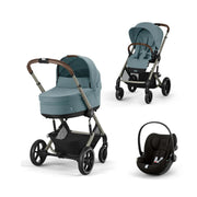 עגלת תינוק משולבת סייבקס בליוס TS5 + סלקל קלאוד G ריפוד תכלת | Cybex Balios TS5 + Cloud G