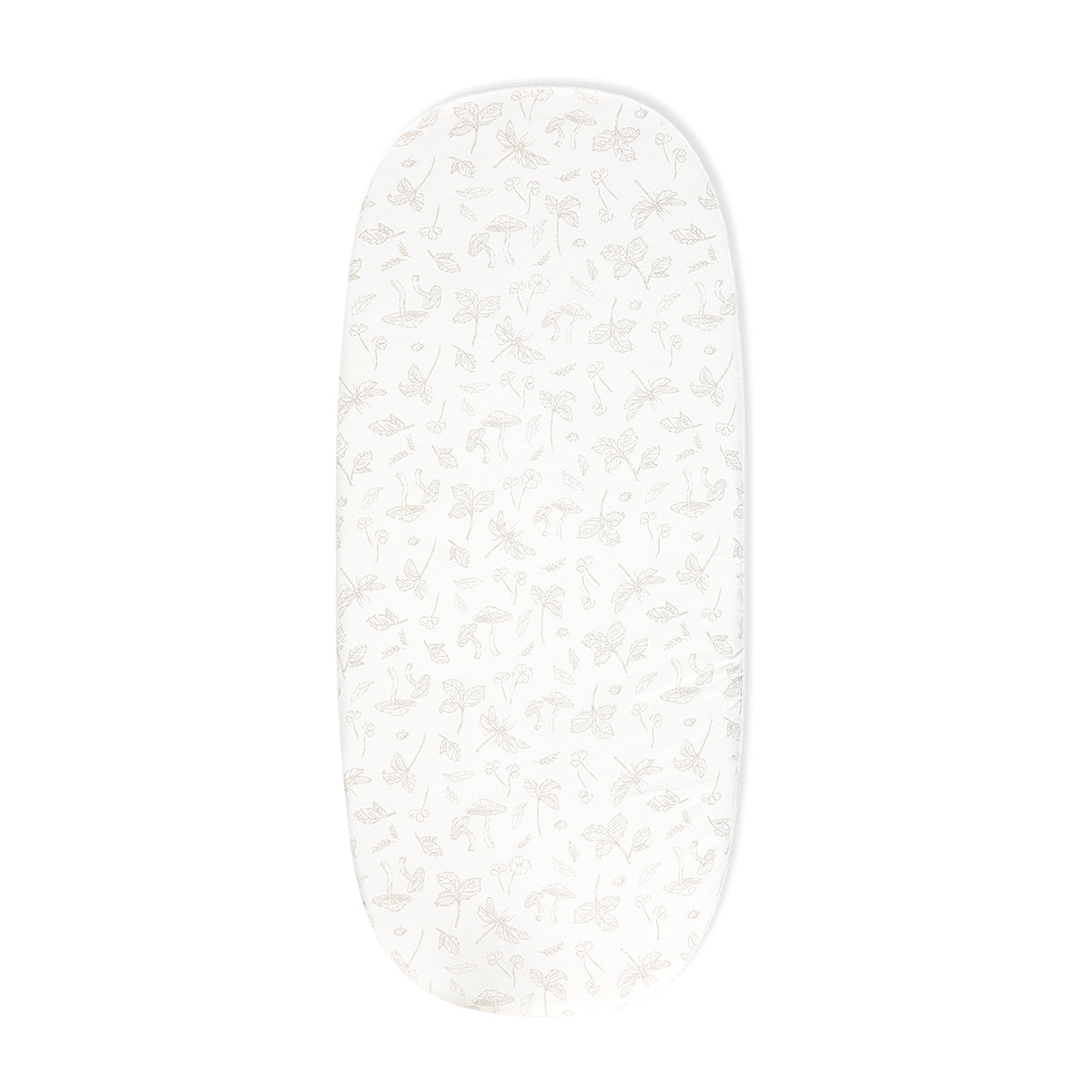 סדין לעגלה מיננה ליין  Forest Mist שמנת מודפס | Minene Cream Print