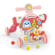 הליכון לתינוק האנגר 4 ב-1 ורוד | Huanger 4In1 Baby Walker Pink
