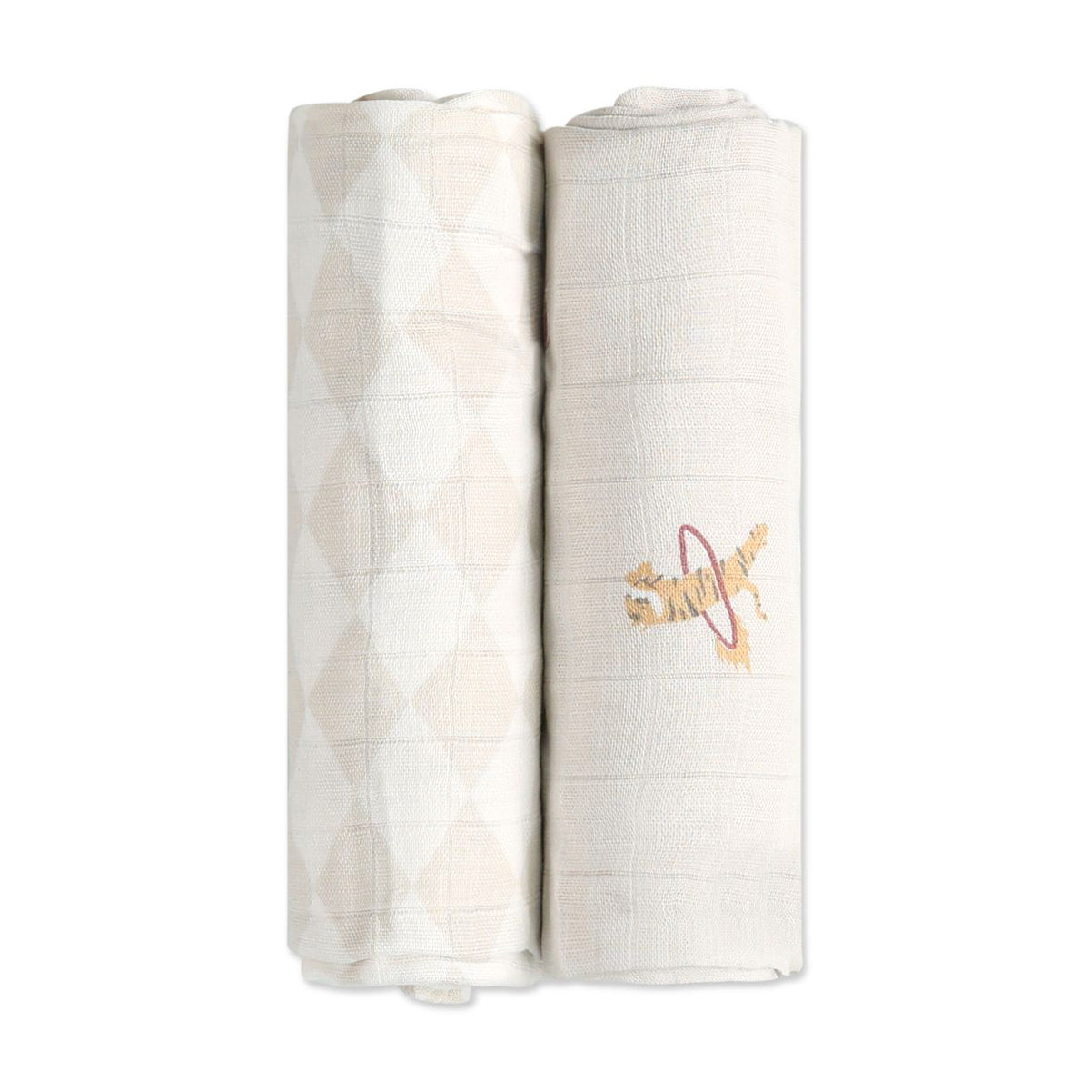 זוג חיתולי במבוק מיננה ליין Wonderland אבן מודפס | Minene Stone Print
